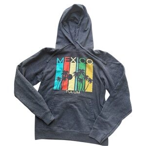 Gray Tulum Graphic Hoodie size s